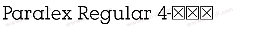 Paralex Regular 4字体转换